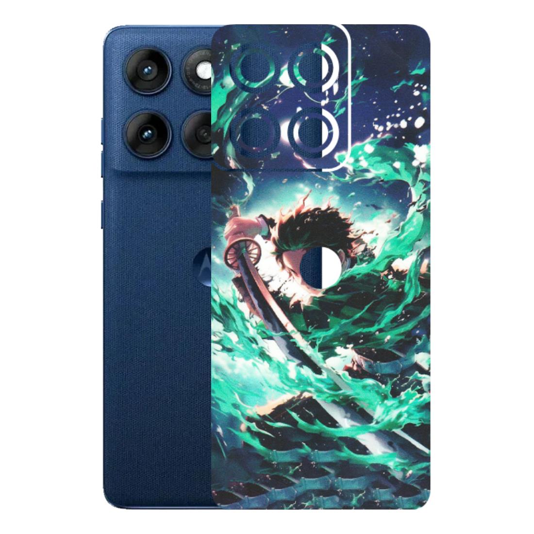 Motorola Phone Skins (All Models) - Sword Fighter Anime - Matte Finish (M-29) Motorola Edge 60