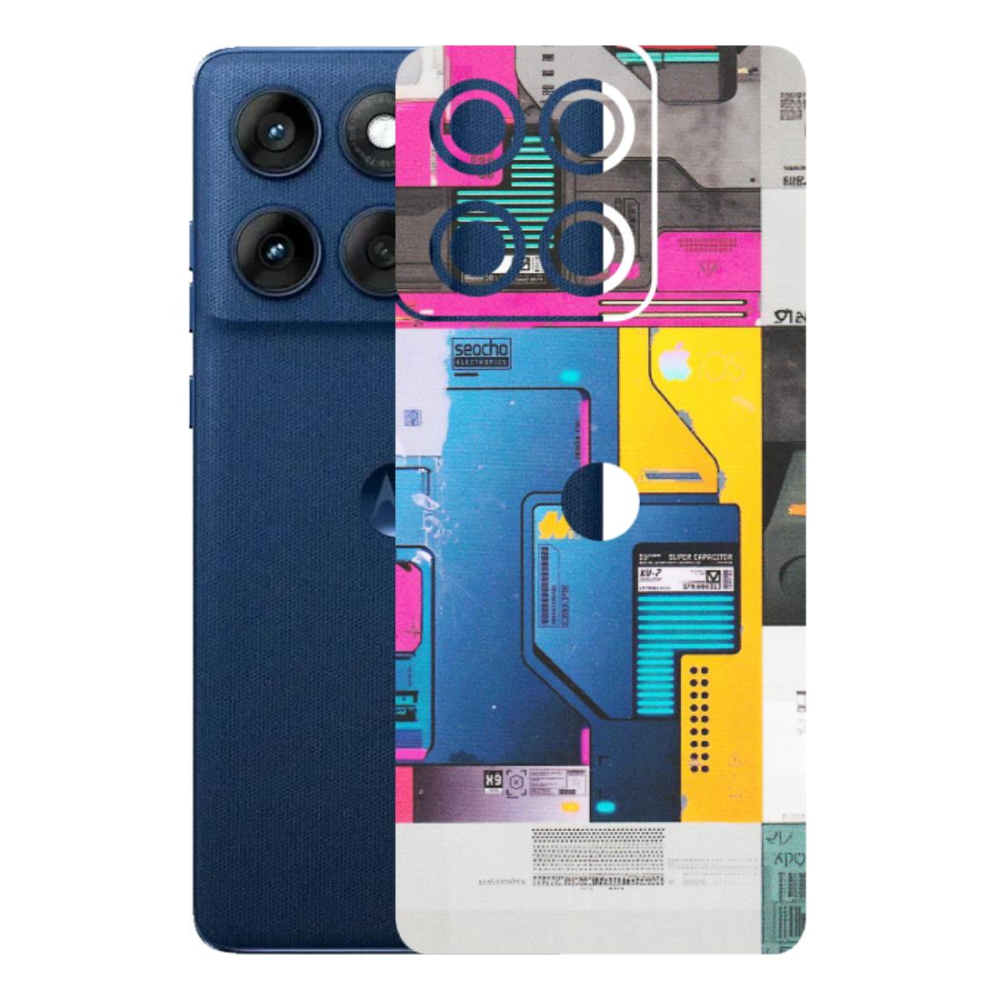 Motorola Phone Skins (All Models) - Colourfull Motherboard Internals - Matte Finish (M-55) Motorola Edge 60