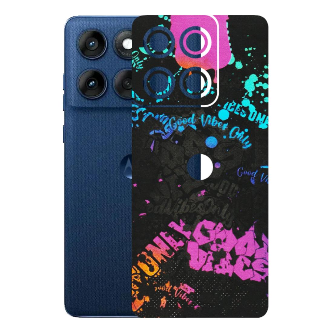 Motorola Phone Skins (All Models) - Majestic Black Vibes - Matte Finish (M-62) Motorola Edge 60