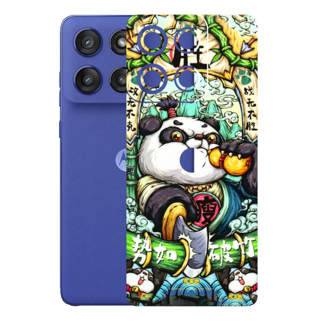 Motorola Phone Skins (All Models) - Royal Rich Panda - 3D Embossed Finish (L-170) Motorola Edge 60 Stylus