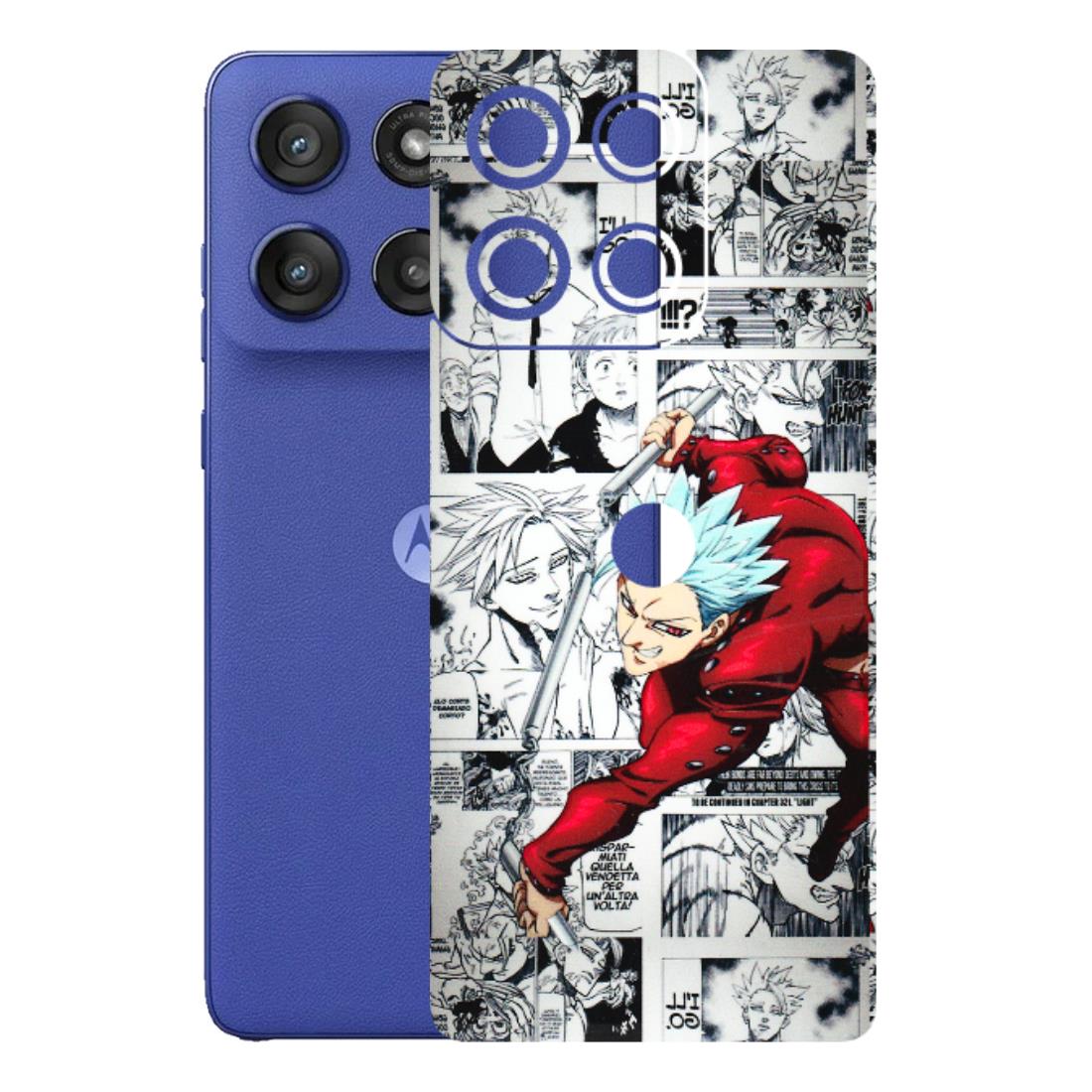 Motorola Phone Skins (All Models) - Anime Comic - 3D Embossed Finish (L-192) Motorola Edge 60 Stylus