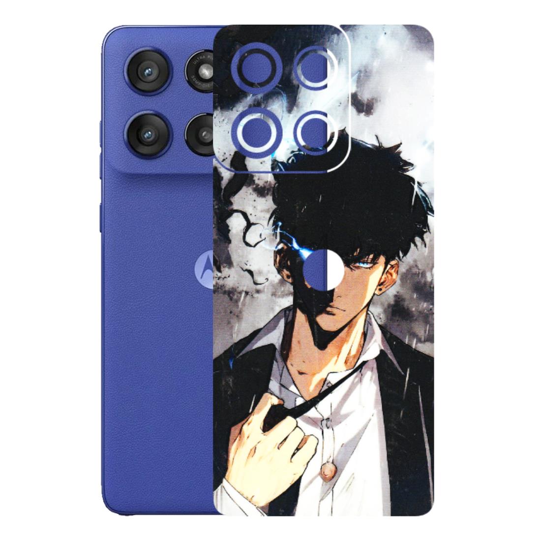 Motorola Phone Skins (All Models) - Sung Jinwoo Manhwa Anime - 3D Embossed Finish (L-328) Motorola Edge 60 Stylus