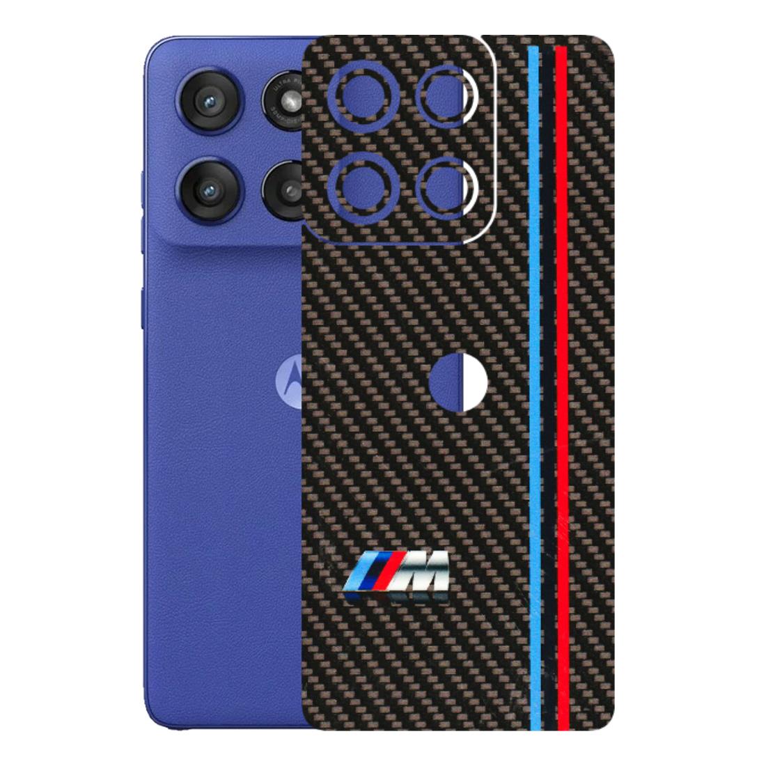 Motorola Phone Skins (All Models) - BM Carbon Fiber Feels - 3D Embossed Finish (L-38) Motorola Edge 60 Stylus