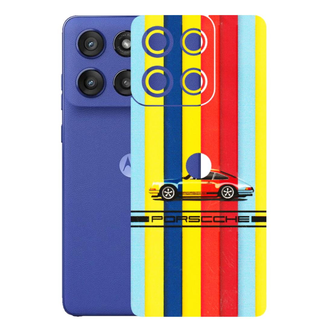 Motorola Phone Skins (All Models) - Multicolour Porche - 3D Embossed Finish (L-39) Motorola Edge 60 Stylus