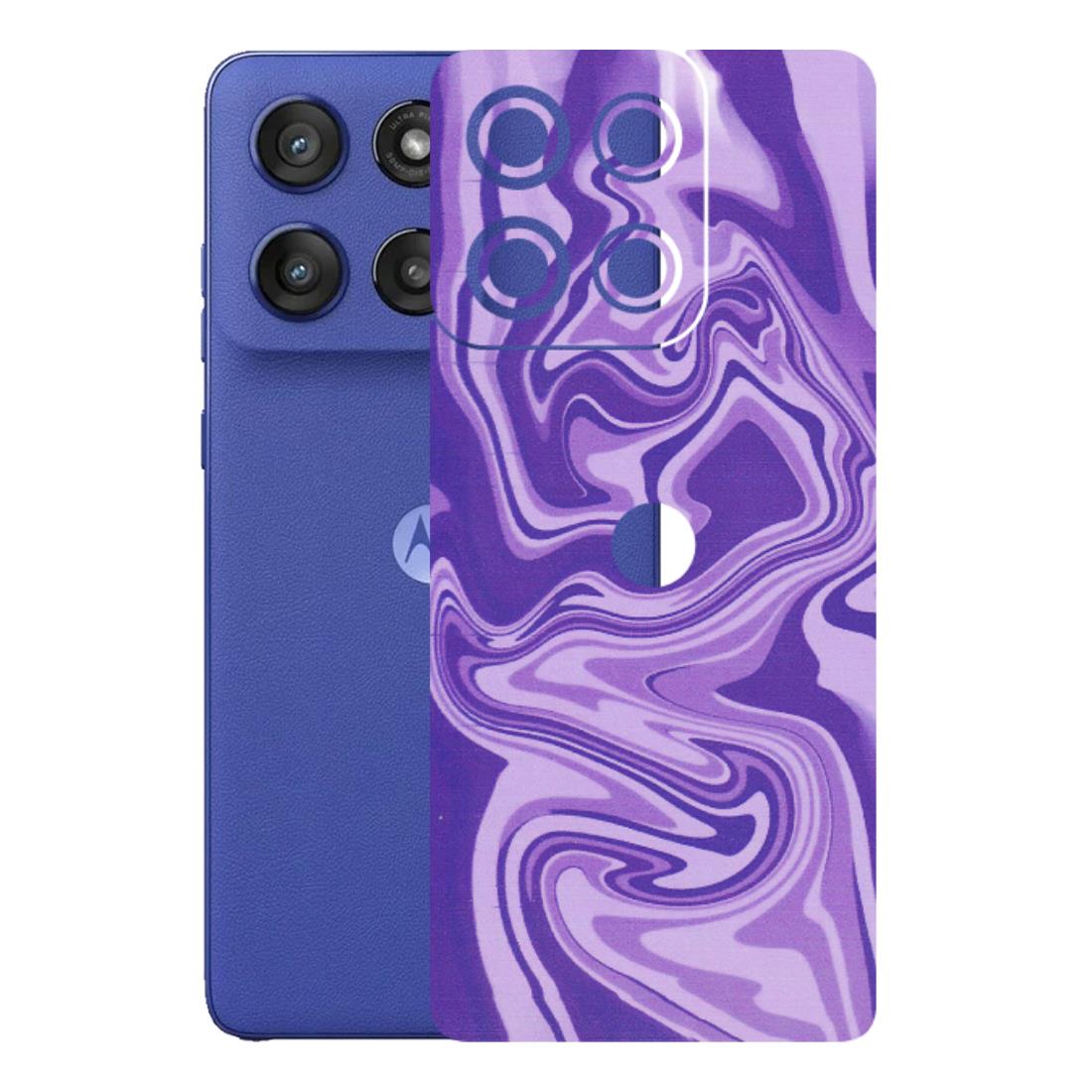 Motorola Phone Skins (All Models) - Hazy Purple Nights - Matte Finish (M-14) Motorola Edge 60 Stylus