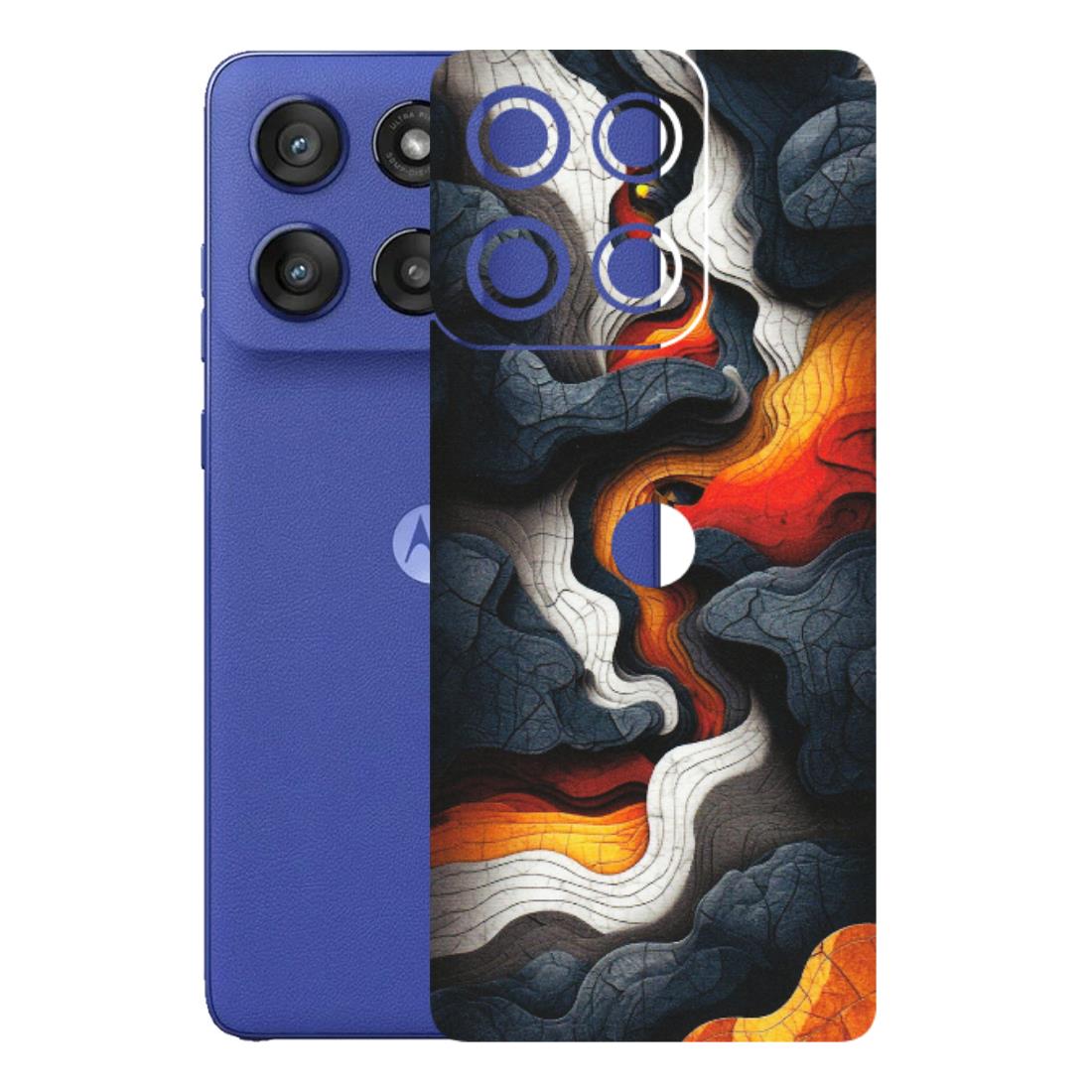 Motorola Phone Skins (All Models) - Abstract Volcanic Layers - Matte Finish (M-52) Motorola Edge 60 Stylus