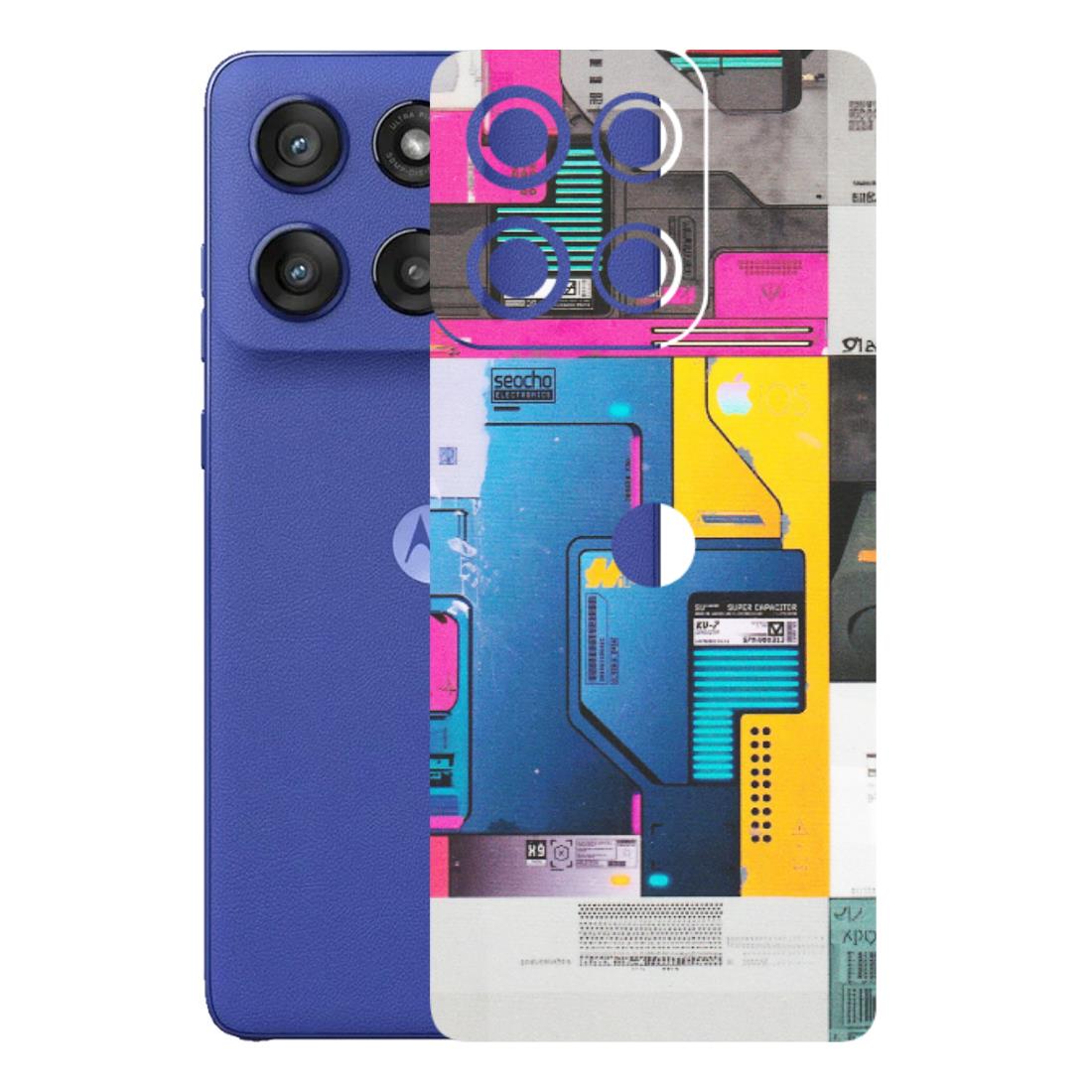 Motorola Phone Skins (All Models) - Colourfull Motherboard Internals - Matte Finish (M-55) Motorola Edge 60 Stylus