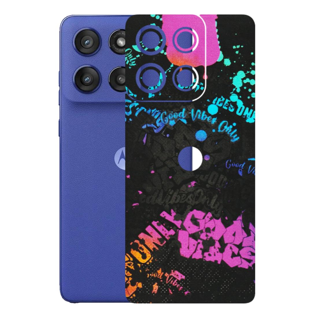 Motorola Phone Skins (All Models) - Majestic Black Vibes - Matte Finish (M-62) Motorola Edge 60 Stylus