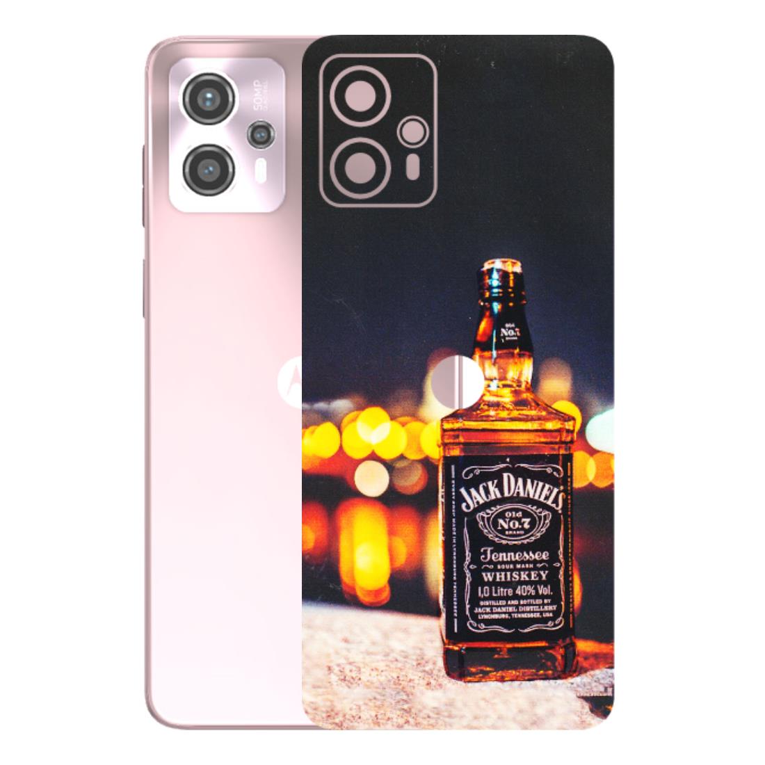 Motorola Phone Skins (All Models) - JD Whiskey Bottle - 3D Embossed Finish (L-20) Motorola G13