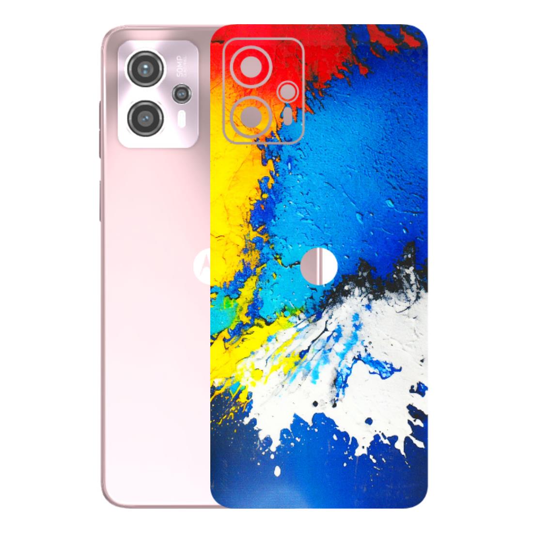 Motorola Phone Skins (All Models) - Acrylic Paint Spill - 3D Embossed Finish (L-229) Motorola G13