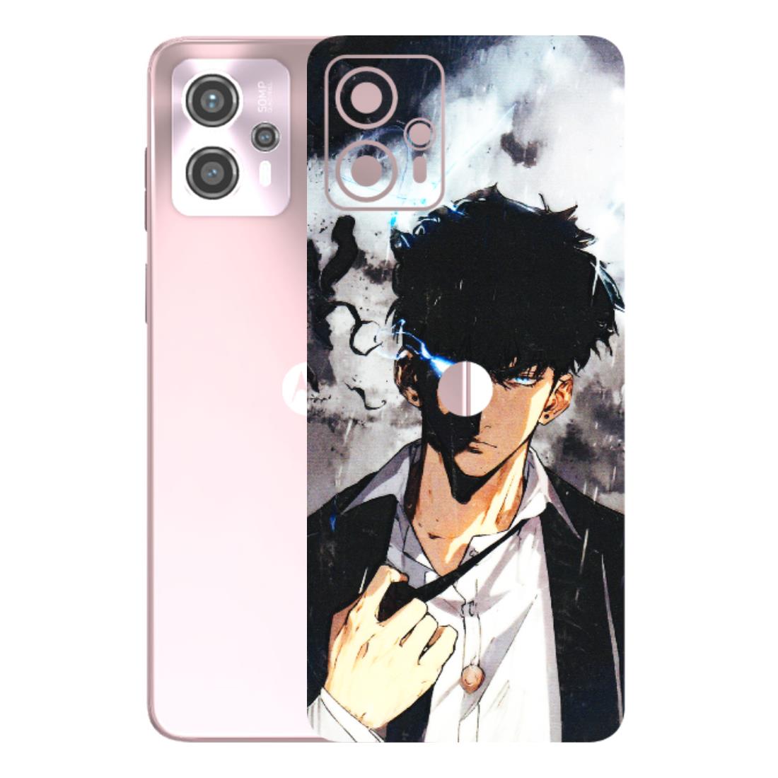 Motorola Phone Skins (All Models) - Sung Jinwoo Manhwa Anime - 3D Embossed Finish (L-328) Motorola G13