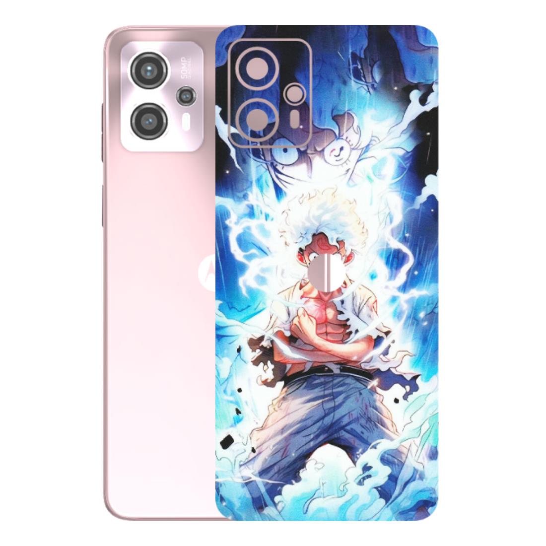Motorola Phone Skins (All Models) - Blue Thunder Luffy Anime - Matte Finish (M-132) Motorola G13
