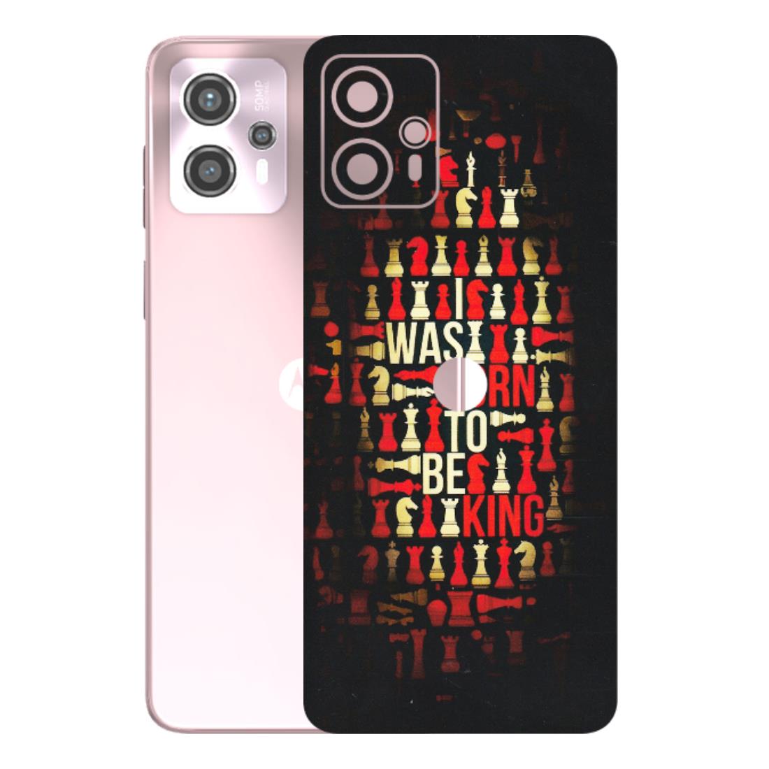 Motorola Phone Skins (All Models) - Born To Be King - Matte Finish (M-73) Motorola G13