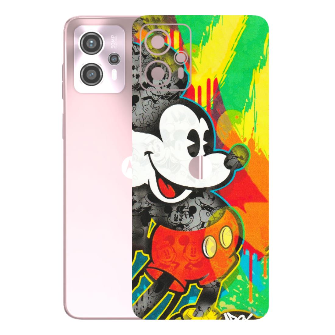 Motorola Phone Skins (All Models) - Multiple Mickey With Colourful Texture - Matte Finish (M-84) Motorola G13