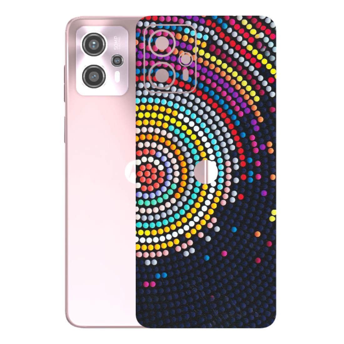 Motorola Phone Skins (All Models) - Rainbow Dot Mandala - Matte Finish (M-97) Motorola G13