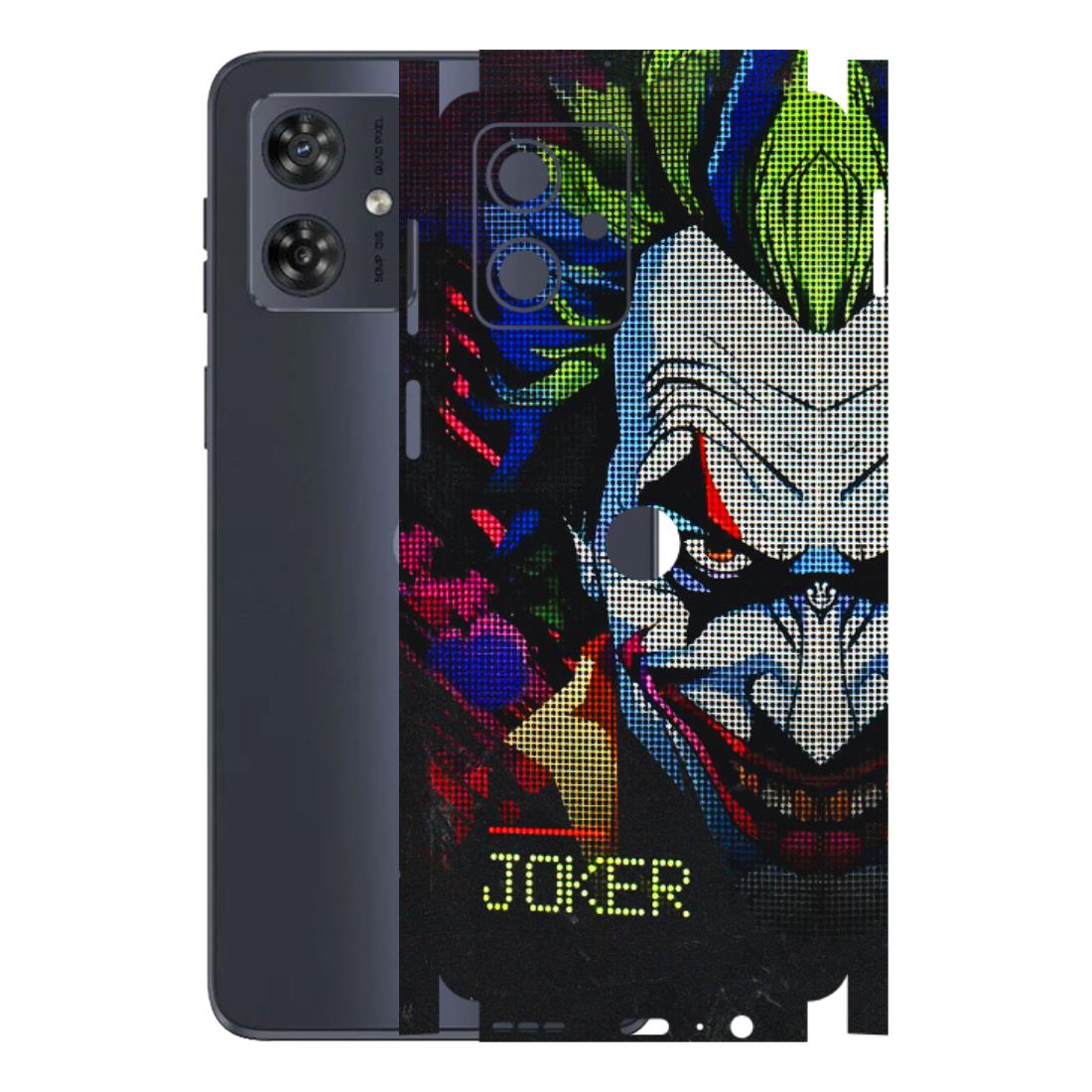 Motorola Phone Skins (All Models) - Joker Dot Matrix - 3D Embossed Finish (L-08) Motorola G54 (5G)