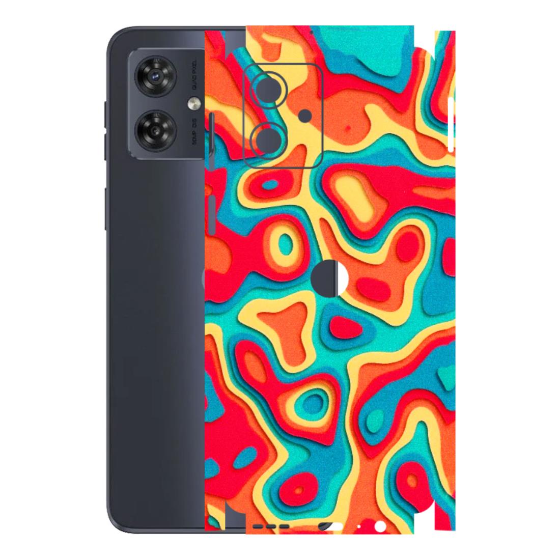 Motorola Phone Skins (All Models) - Abstract Swirl - 3D Embossed Finish (L-150) Motorola G54 (5G)