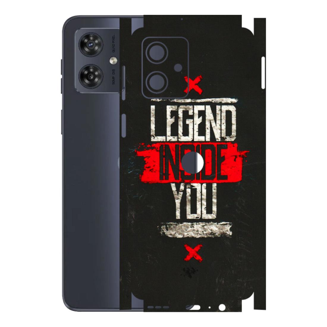 Motorola Phone Skins (All Models) - Legend Inside You - 3D Embossed Finish (L-186) Motorola G54 (5G)