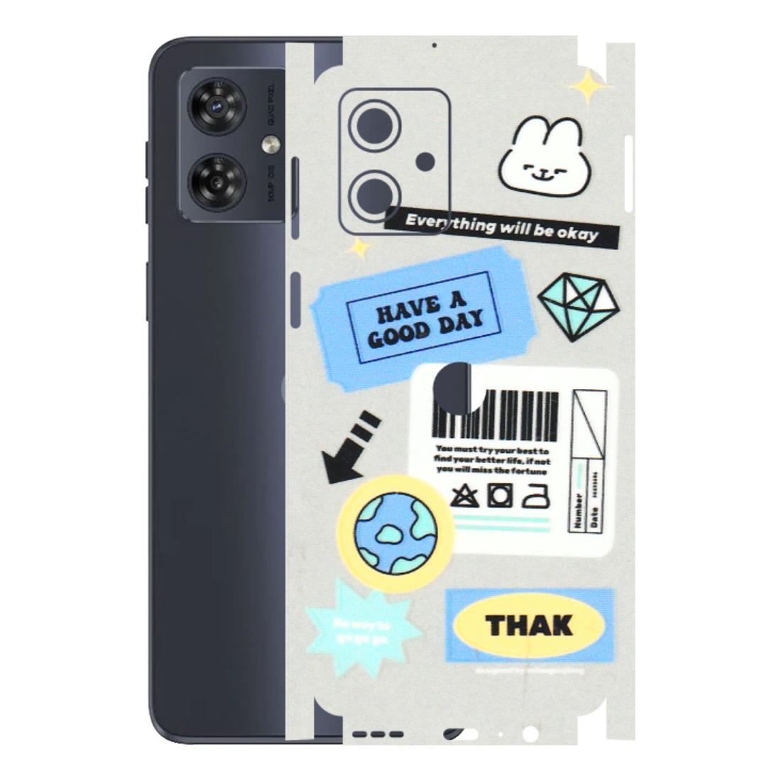 Motorola Phone Skins (All Models) - Will Be Okay Design - 3D Embossed Finish (L-316) Motorola G54 (5G)