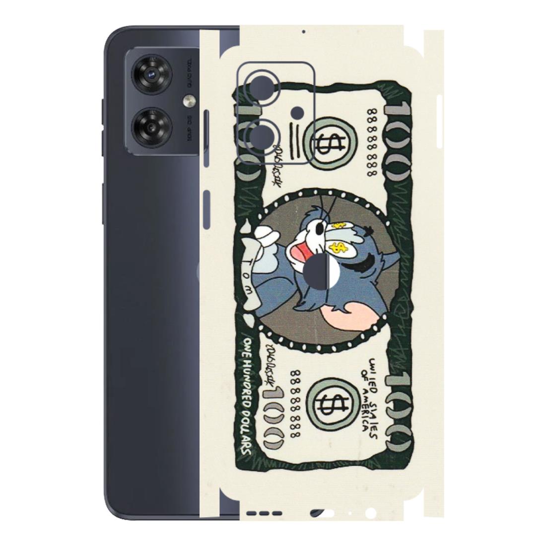 Motorola Phone Skins (All Models) - Tom Hundred Dollar - 3D Embossed Finish (L-324) Motorola G54 (5G)