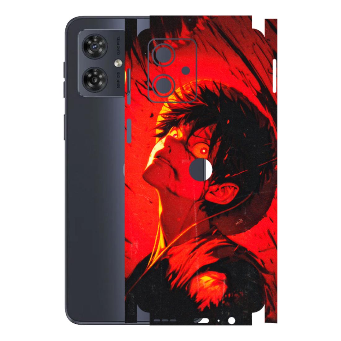 Motorola Phone Skins (All Models) - D.Luffy Power Up One Piece Anime - 3D Embossed Finish (L-326) Motorola G54 (5G)