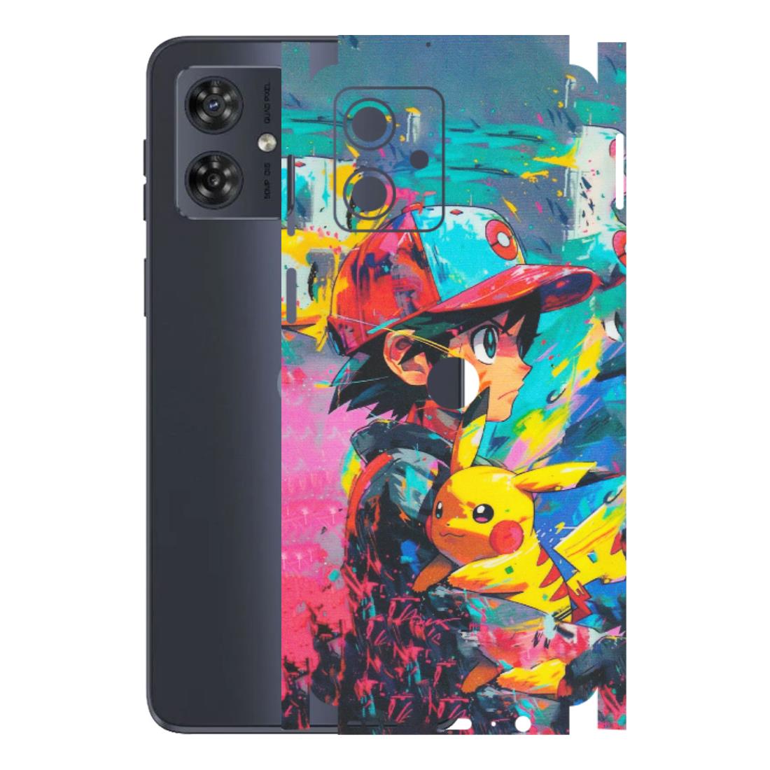 Motorola Phone Skins (All Models) - Ash & Pikachu - Matte Finish (M-26) Motorola G54 (5G)
