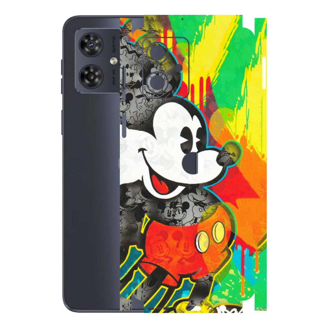 Motorola Phone Skins (All Models) - Multiple Mickey With Colourful Texture - Matte Finish (M-84) Motorola G54 (5G)