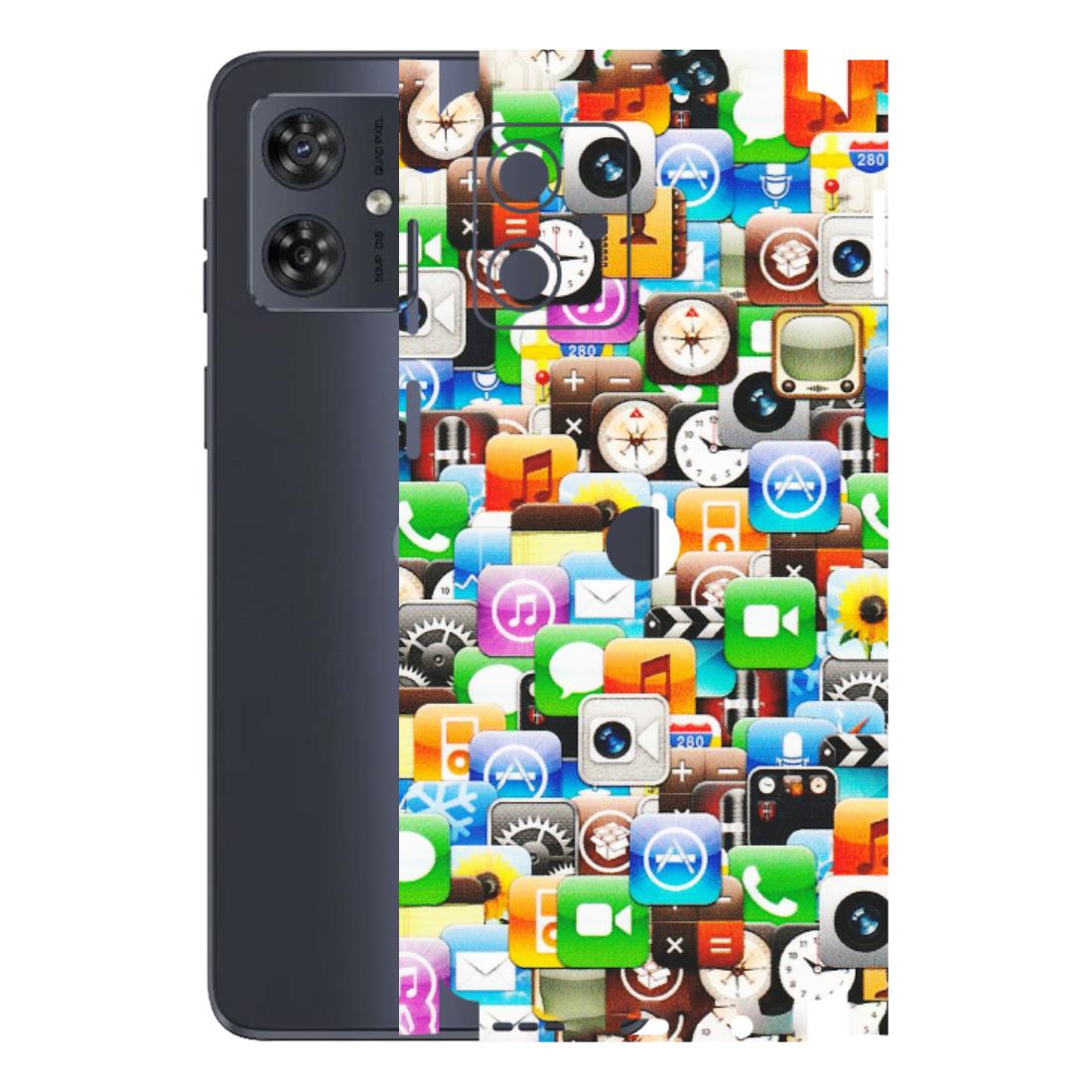 Motorola Phone Skins (All Models) - All Apple Icons - Matte Finish (M-93) Motorola G54 (5G)