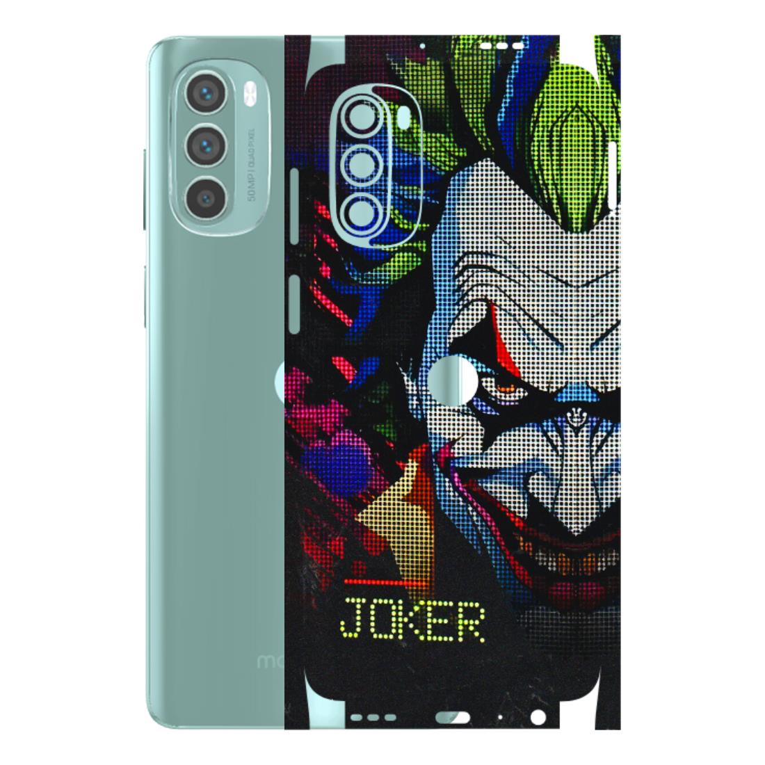 Motorola Phone Skins (All Models) - Joker Dot Matrix - 3D Embossed Finish (L-08) Motorola G62 5G -