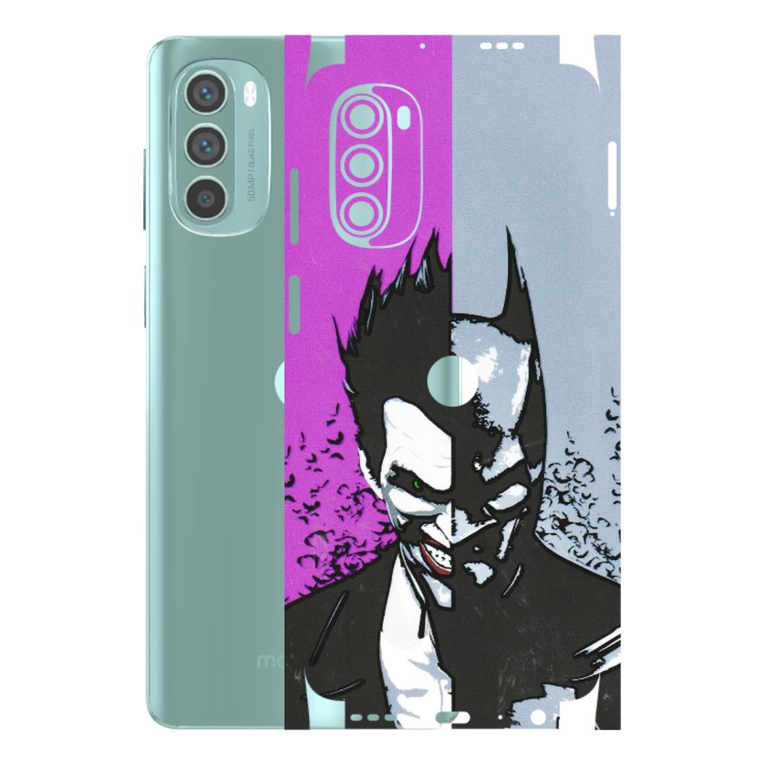 Motorola Phone Skins (All Models) - Batman & Joker - 3D Embossed Finish (L-143) Motorola G62 5G -