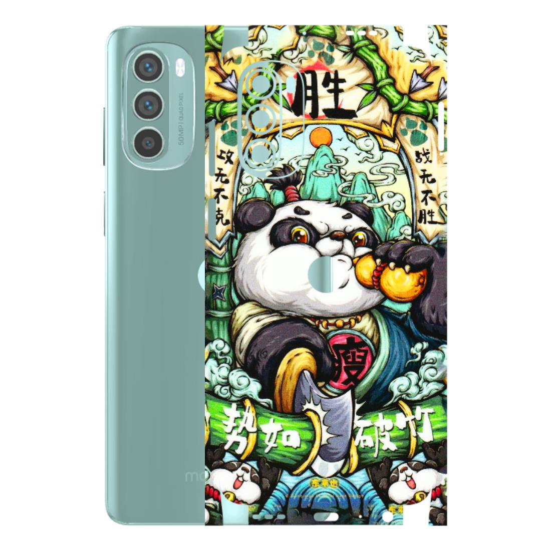 Motorola Phone Skins (All Models) - Royal Rich Panda - 3D Embossed Finish (L-170) Motorola G62 5G -
