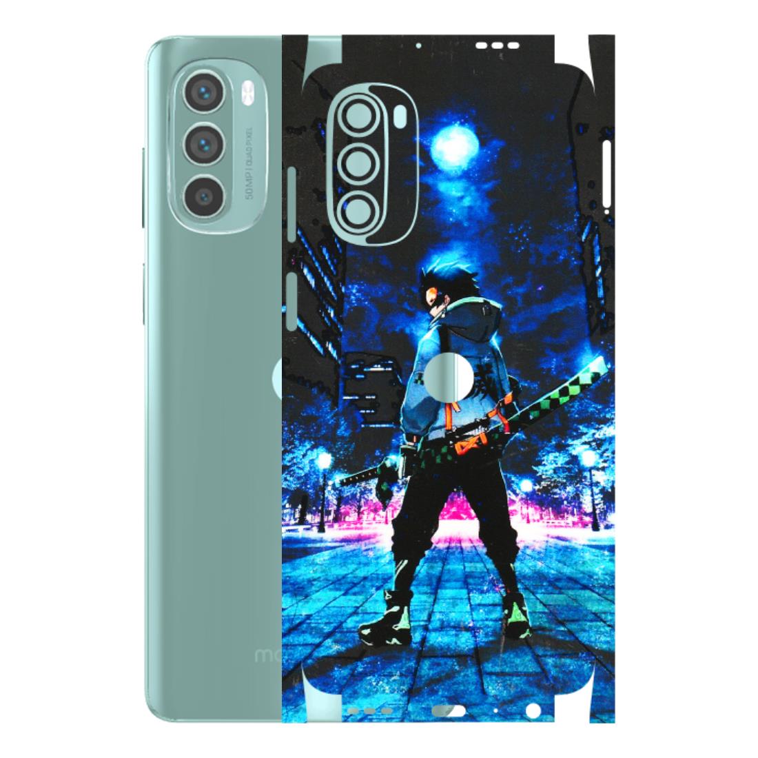 Motorola Phone Skins (All Models) - Demon Slayer Sword - 3D Embossed Finish (L-247) Motorola G62 5G -