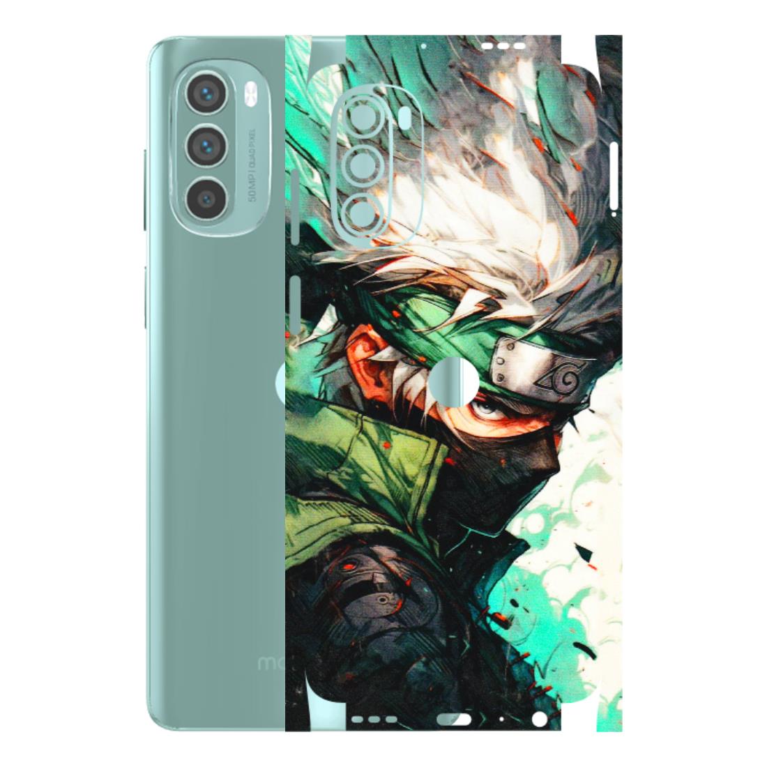 Motorola Phone Skins (All Models) - Kakashi Side Profile - 3D Embossed Finish (L-249) Motorola G62 5G -