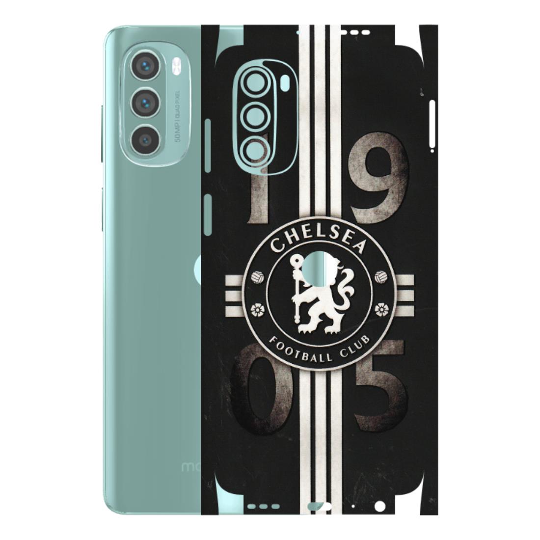 Motorola Phone Skins (All Models) - Chelsea Fan Club - 3D Embossed Finish (L-36) Motorola G62 5G -