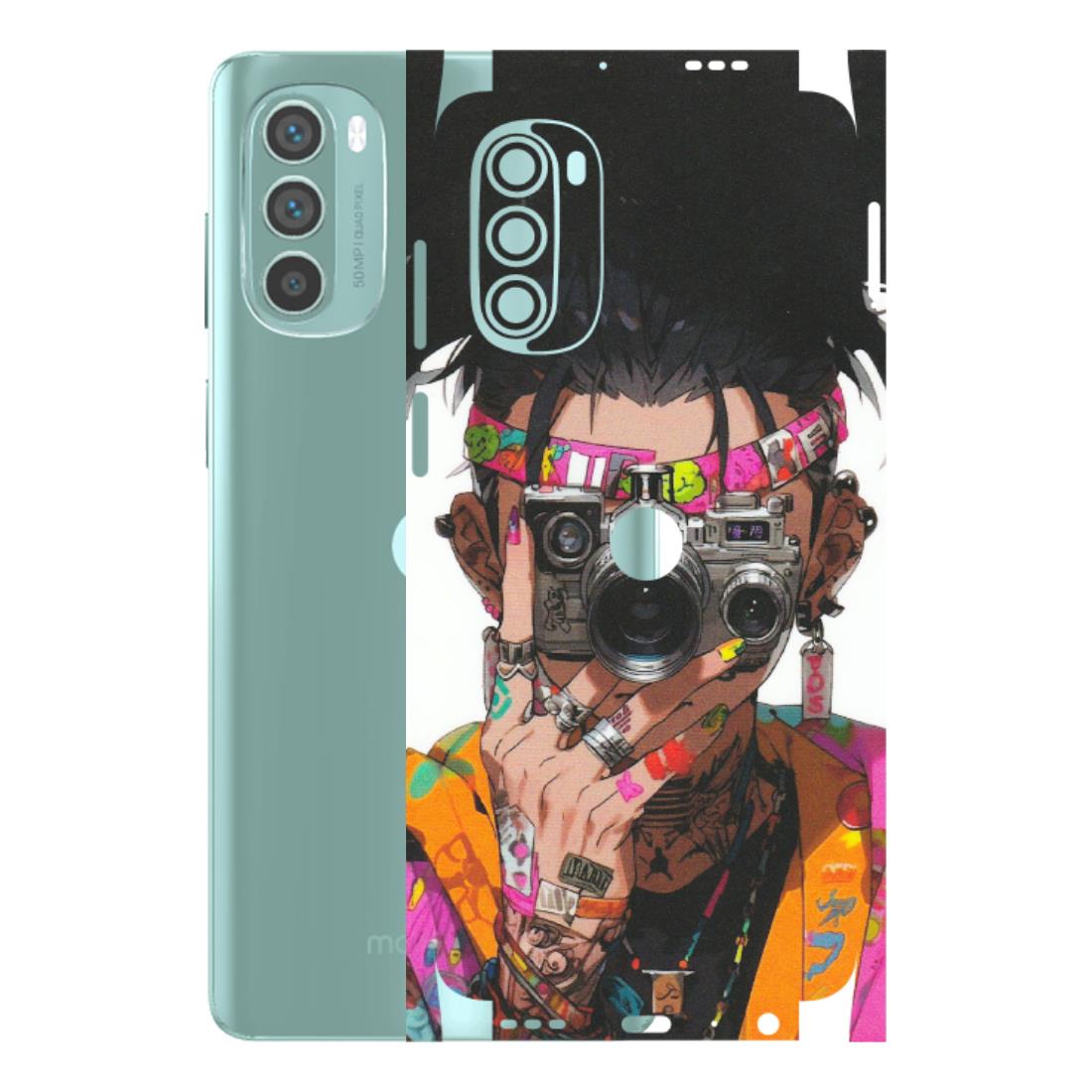 Motorola Phone Skins (All Models) - Camera Lover Girl - Matte Finish (M-09) Motorola G62 5G -