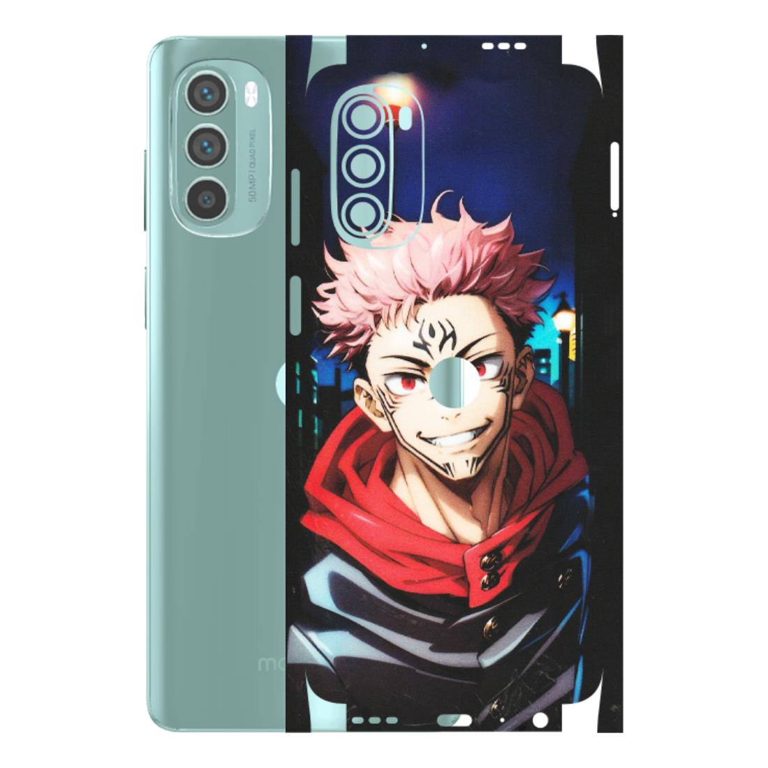 Motorola Phone Skins (All Models) - Yuji Itadori Funny Face Anime - Matte Finish (M-152) Motorola G62 5G -