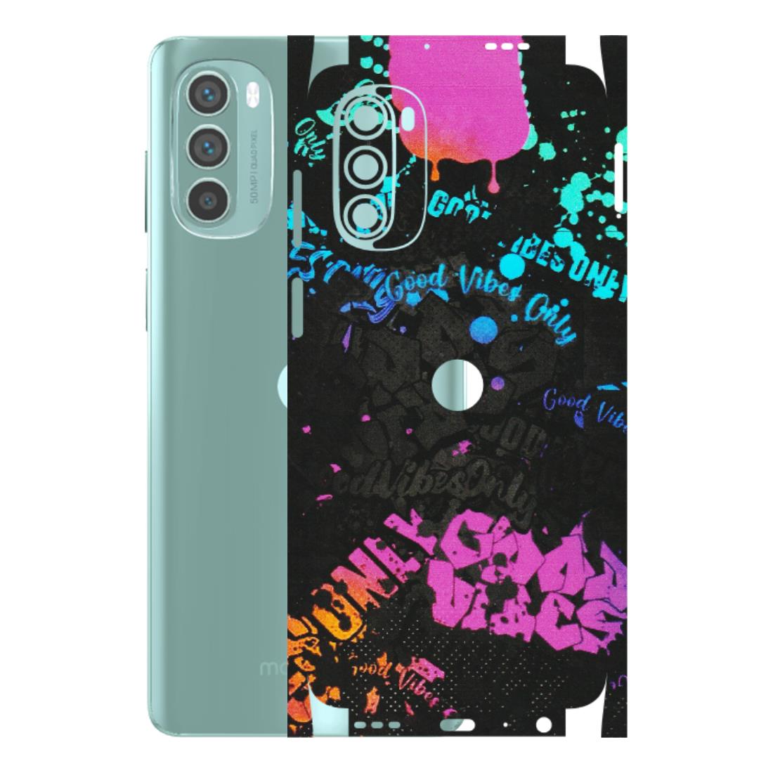 Motorola Phone Skins (All Models) - Majestic Black Vibes - Matte Finish (M-62) Motorola G62 5G -