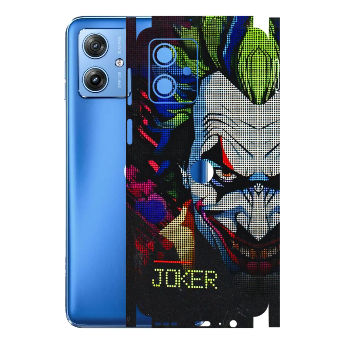 Motorola Phone Skins (All Models) - Joker Dot Matrix - 3D Embossed Finish (L-08) Motorola G64 (5G)