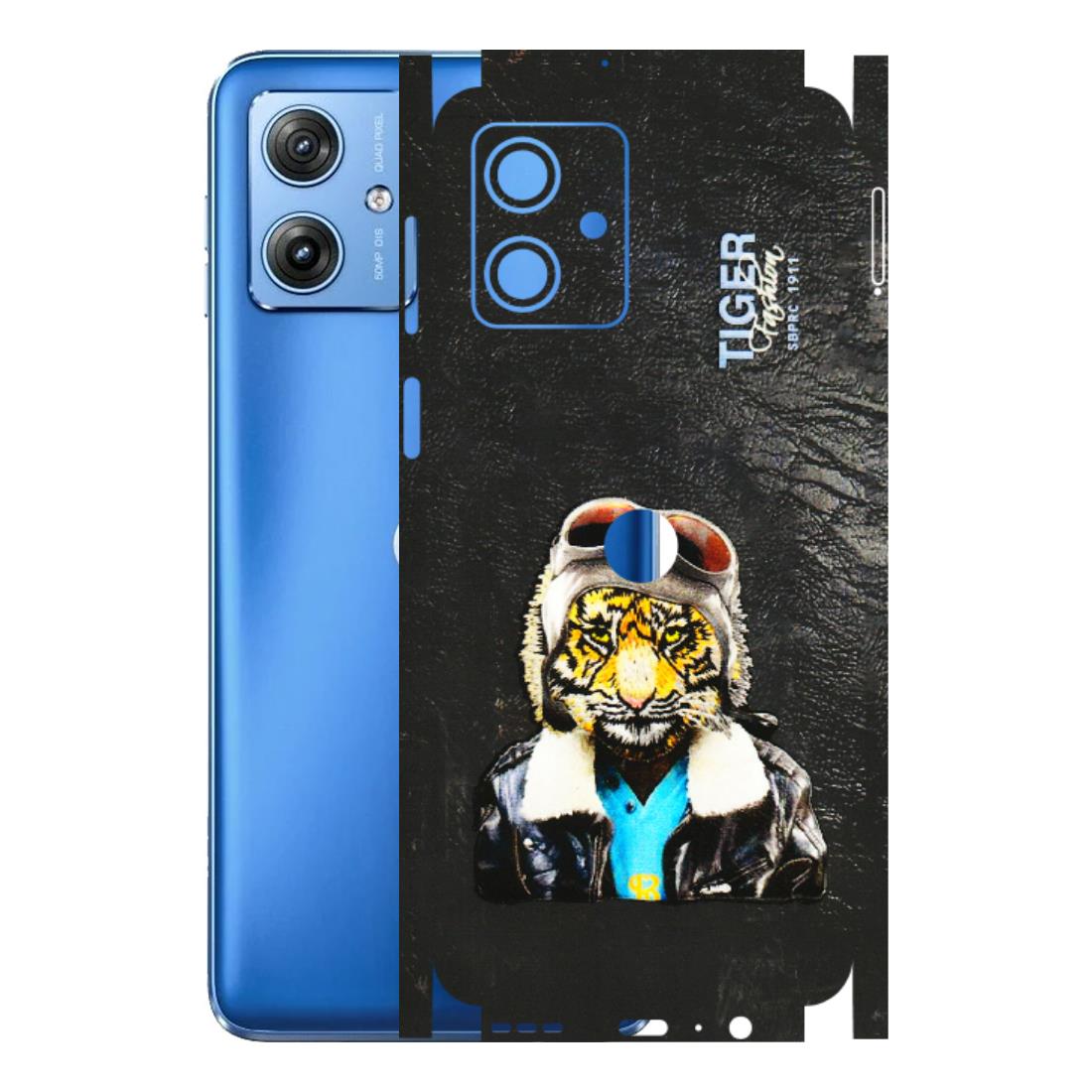 Motorola Phone Skins (All Models) - Rider Tiger - 3D Embossed Finish (L-113) Motorola G64 (5G)