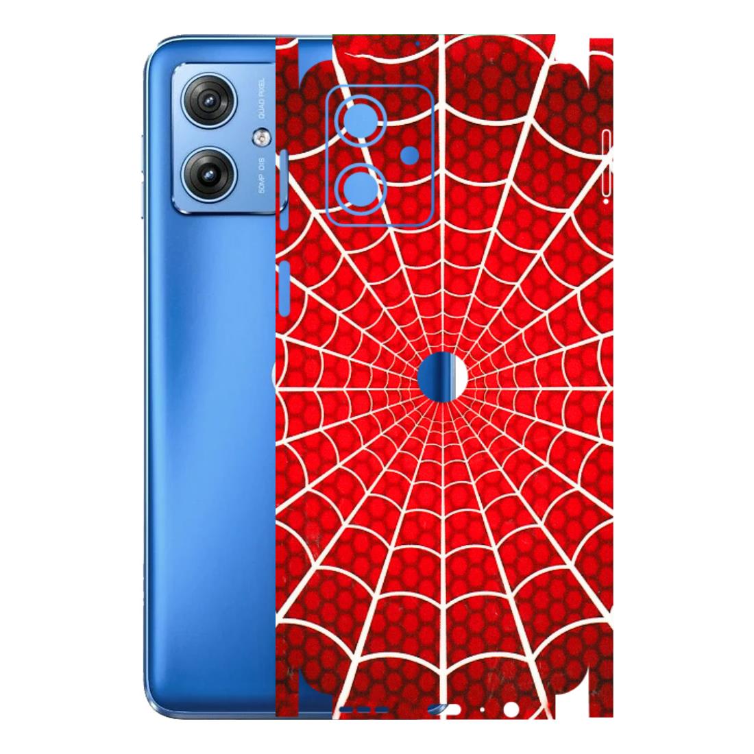 Motorola Phone Skins (All Models) - Classic Spidey Web - 3D Embossed Finish (L-115) Motorola G64 (5G)