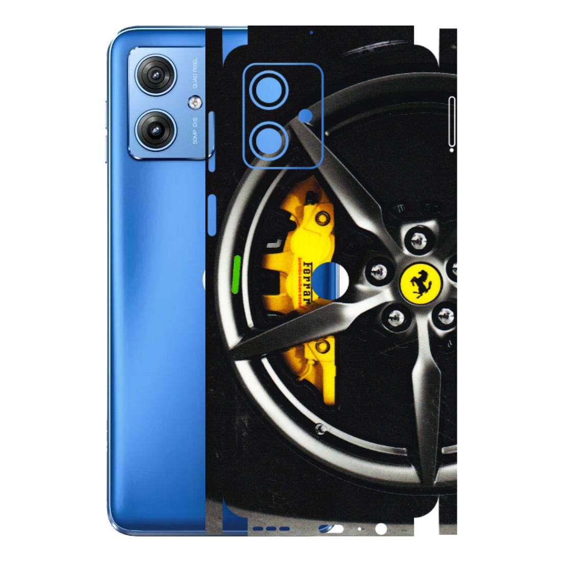 Motorola Phone Skins (All Models) - Ferrari Wheel Alloy - 3D Embossed Finish (L-173) Motorola G64 (5G)