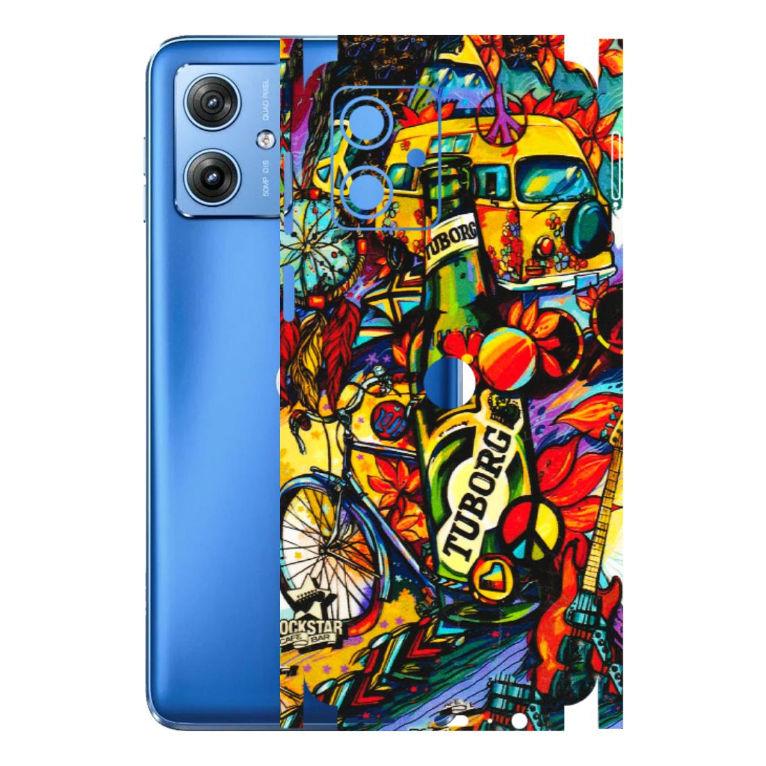 Motorola Phone Skins (All Models) - Cool Beer Bottle - 3D Embossed Finish (L-193) Motorola G64 (5G)