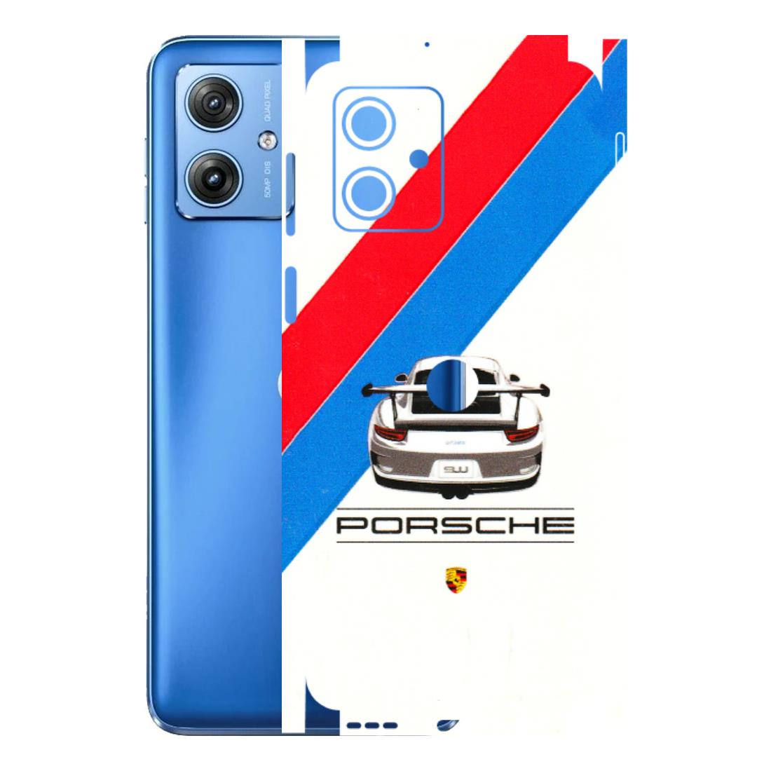 Motorola Phone Skins (All Models) - Porche Car Sober Logo - 3D Embossed Finish (L-248) Motorola G64 (5G)