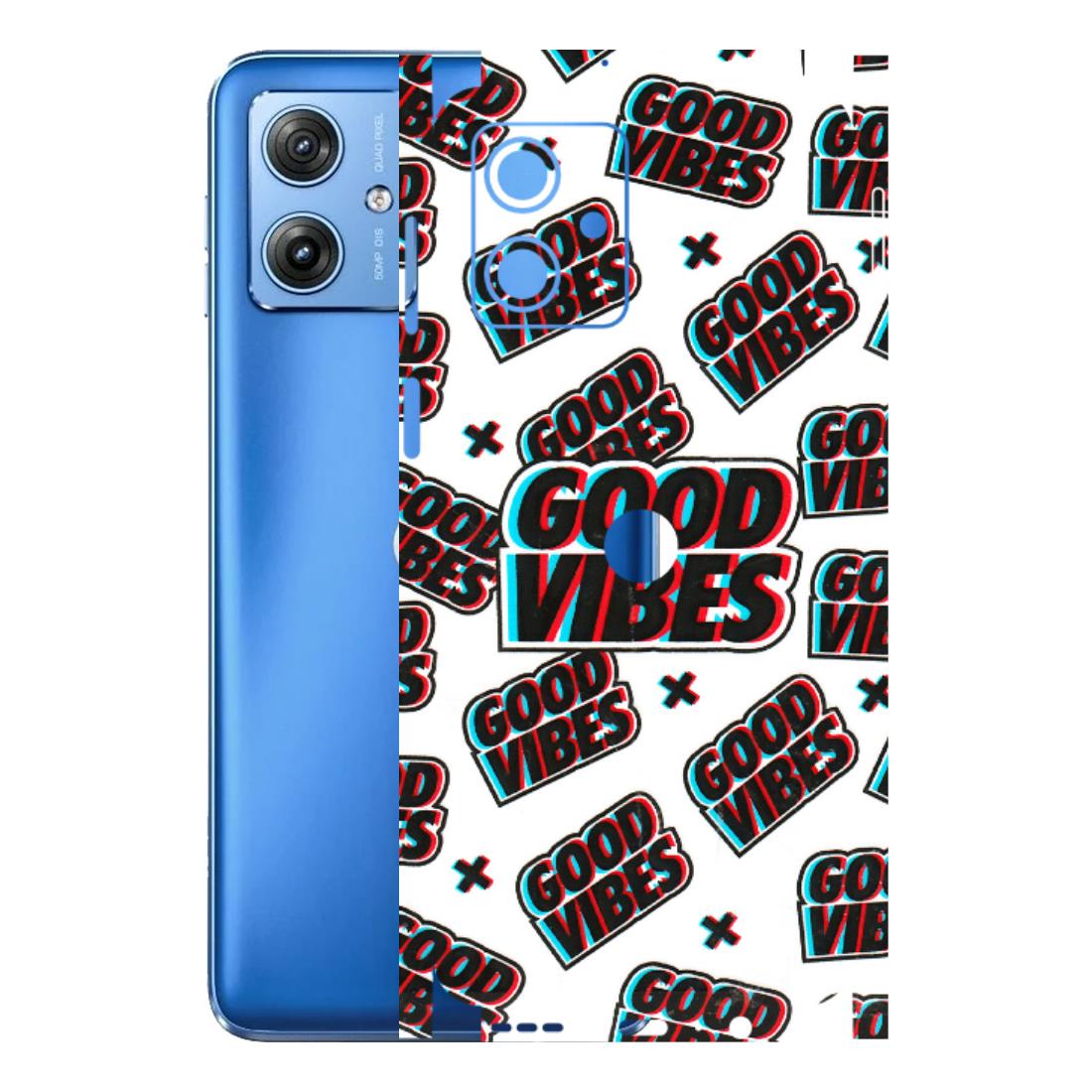 Motorola Phone Skins (All Models) - Good Vibes - 3D Embossed Finish (L-282) Motorola G64 (5G)