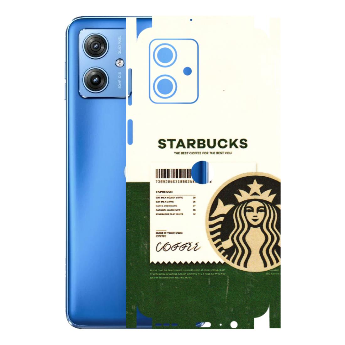 Motorola Phone Skins (All Models) - Starbucks Barcode - 3D Embossed Finish (L-308) Motorola G64 (5G)
