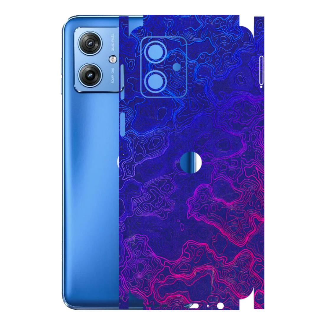 Motorola Phone Skins (All Models) - Purple Ripples Swirl - 3D Embossed Finish (L-314) Motorola G64 (5G)