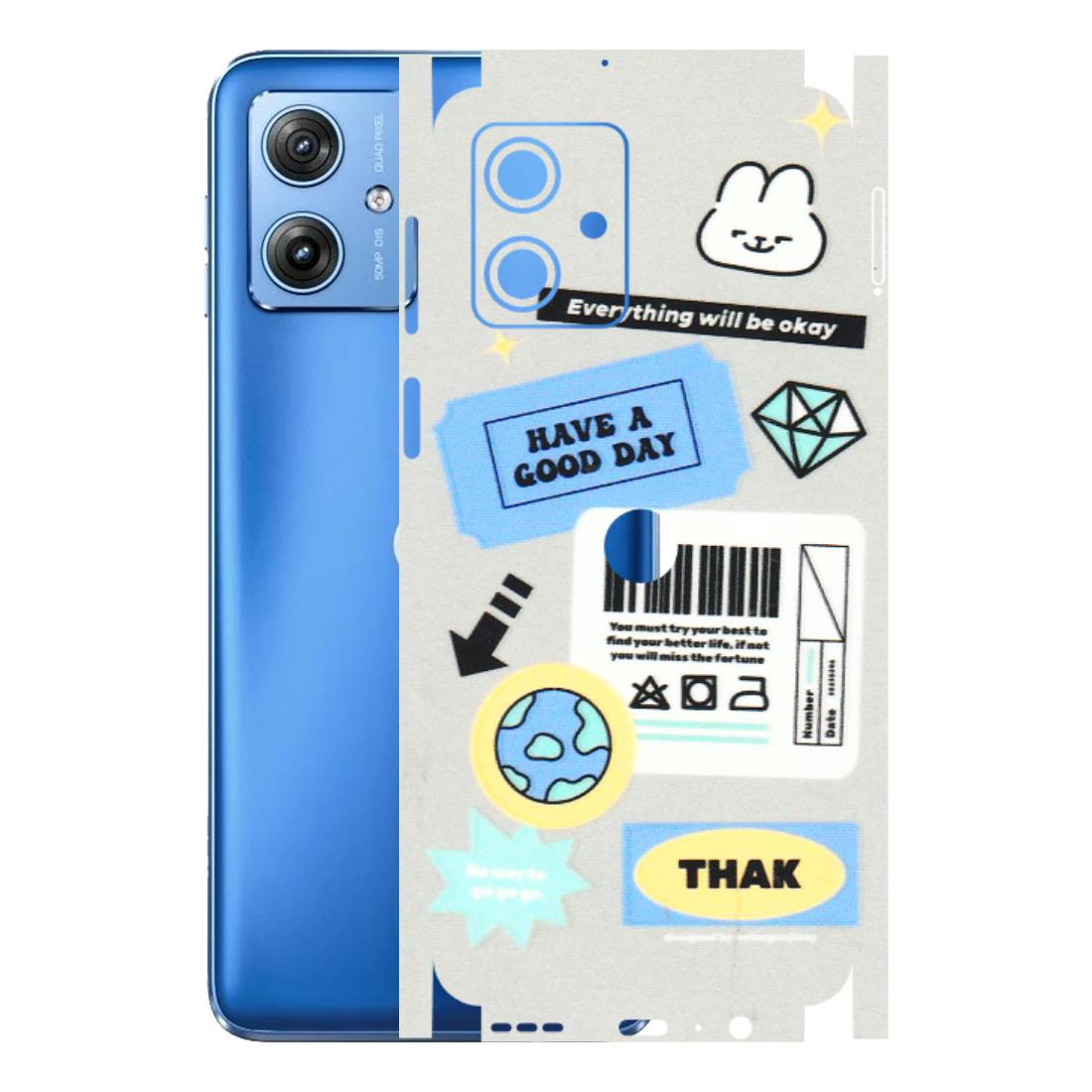 Motorola Phone Skins (All Models) - Will Be Okay Design - 3D Embossed Finish (L-316) Motorola G64 (5G)