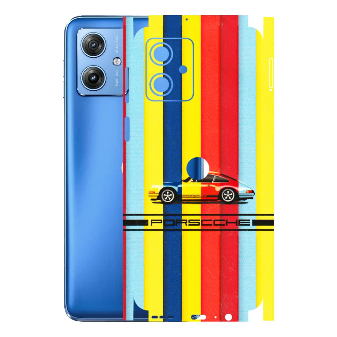 Motorola Phone Skins (All Models) - Multicolour Porche - 3D Embossed Finish (L-39) Motorola G64 (5G)