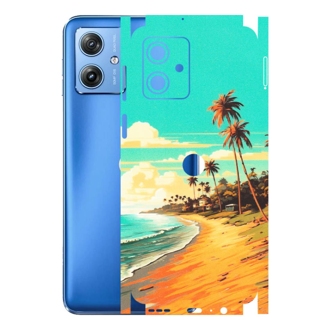 Motorola Phone Skins (All Models) - Miami Beach - Matte Finish (M-136) Motorola G64 (5G)