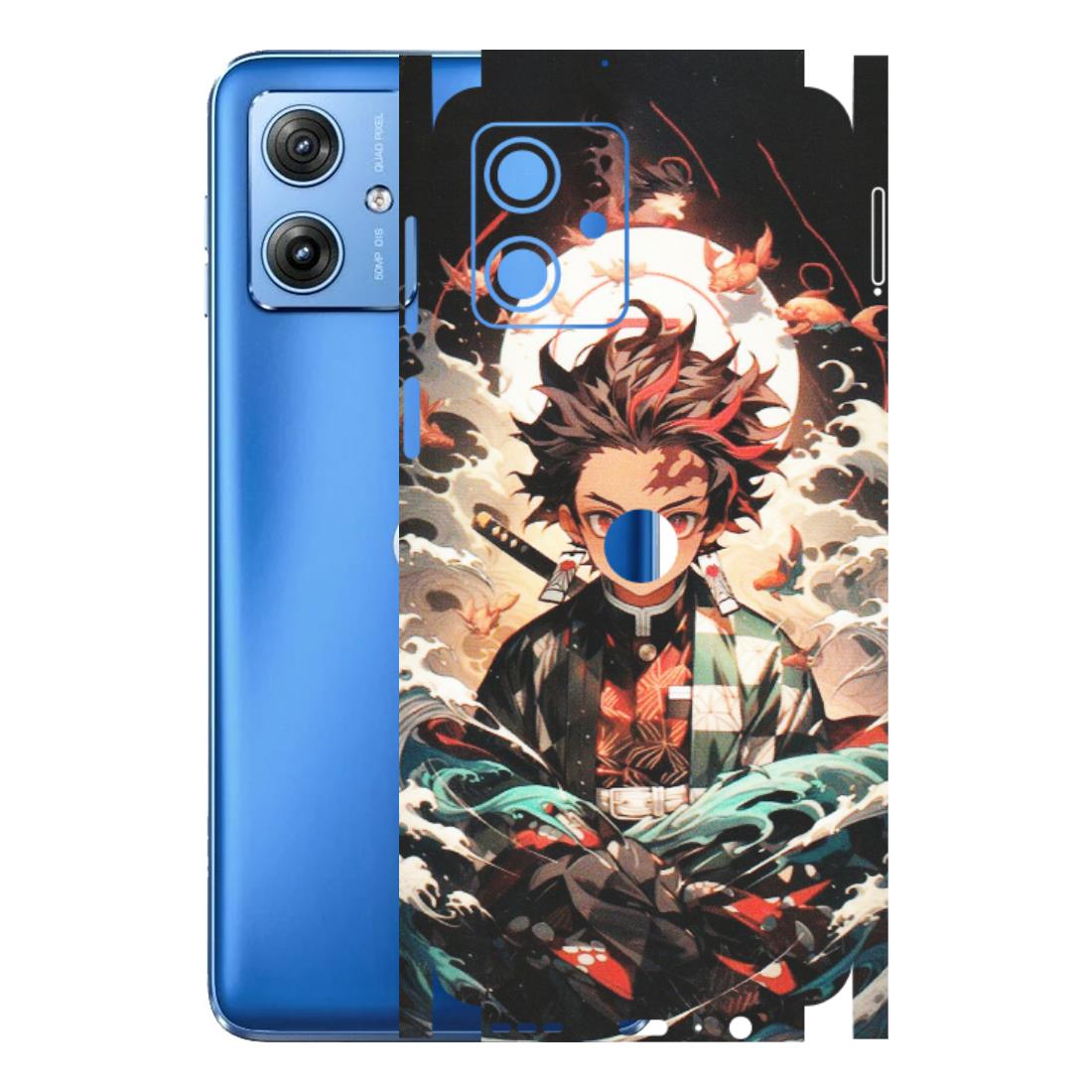 Motorola Phone Skins (All Models) - Tanjiro Demon Slayer Anime - Matte Finish (M-158) Motorola G64 (5G)